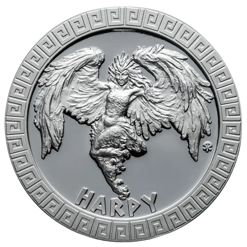 Czech Mythical Creatures - Harpy Silver Coin 1 Oz 2020