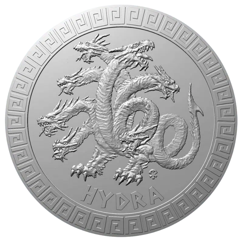 Czech Mythical Creatures - Hydra Silver Coin 1 Oz 2021