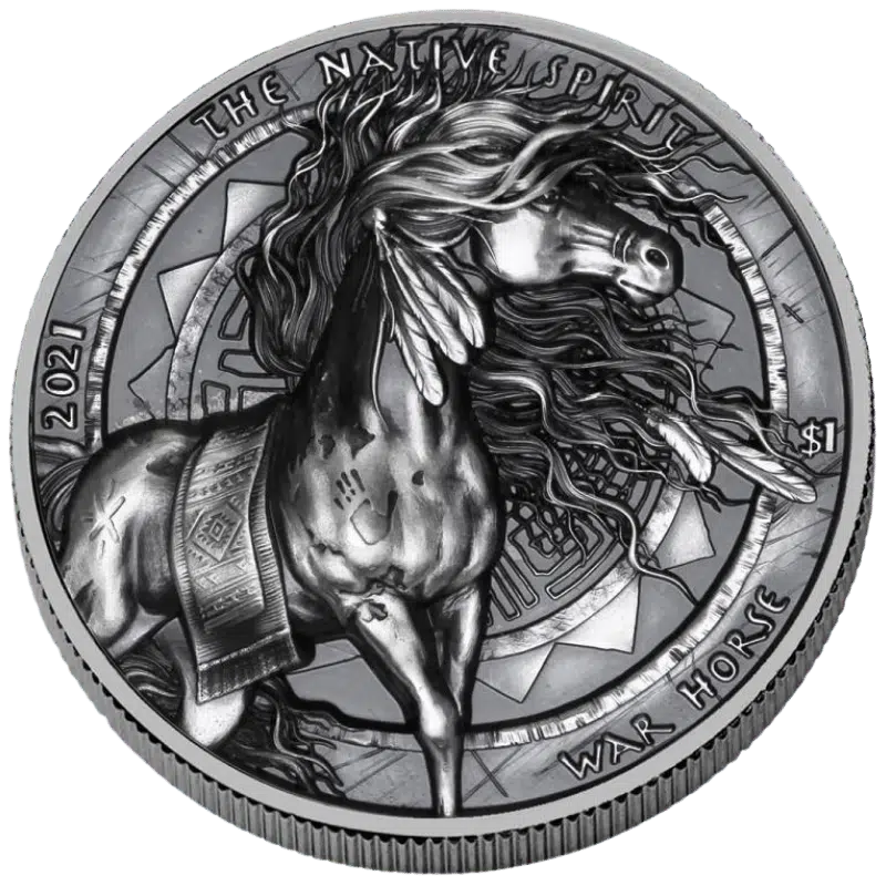 The Native Spirit - War Horse Silver Coin 1 Oz 2021