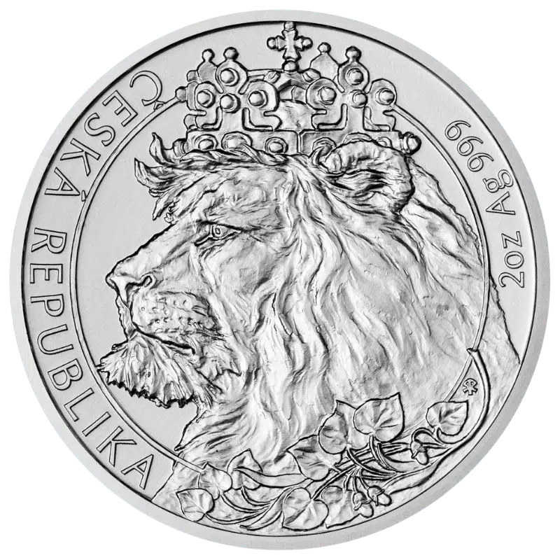 Czech Lion Silver Coin 2 Oz 2021