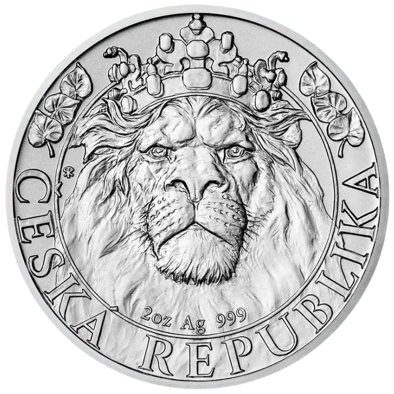 Czech Lion Silver Coin 2 Oz 2022