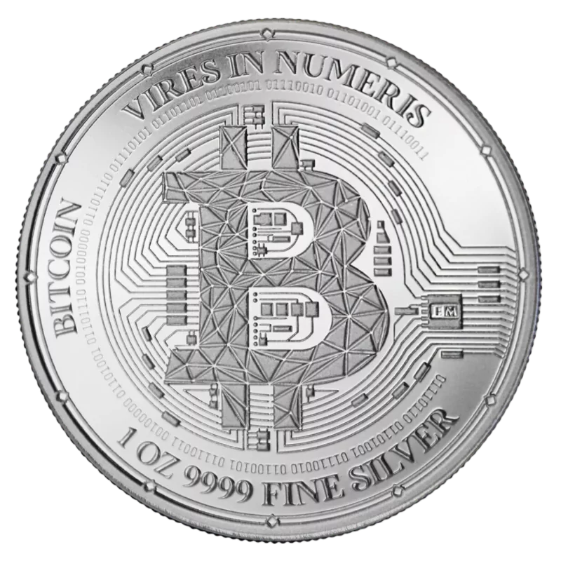Crypto Currency - Crypto Commemorative Bitcoin Silver Coin 1 Oz 2023
