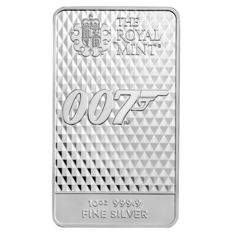 James Bond 007 Silver Bar 10 0z 2022