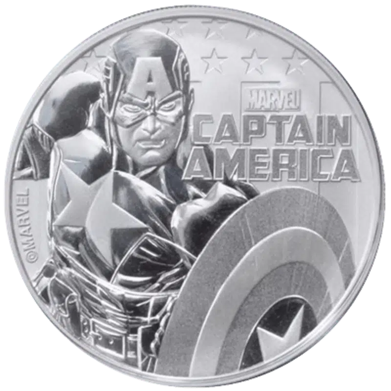 Marvel - Captain America Silver Coin 1 Oz 2019