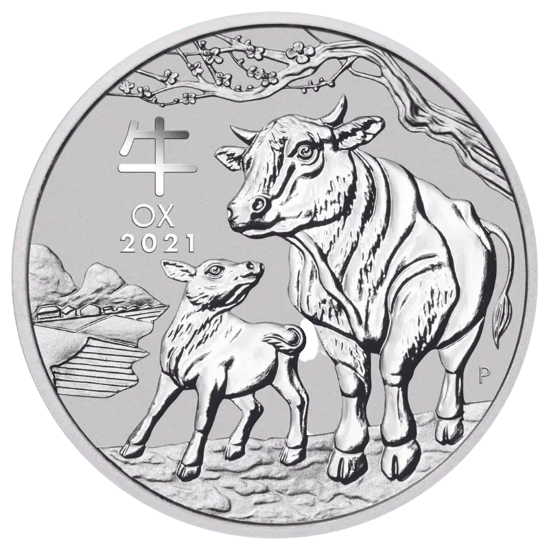 Australian Lunar - Year Of The OX Silver Coin 2 Oz 2021