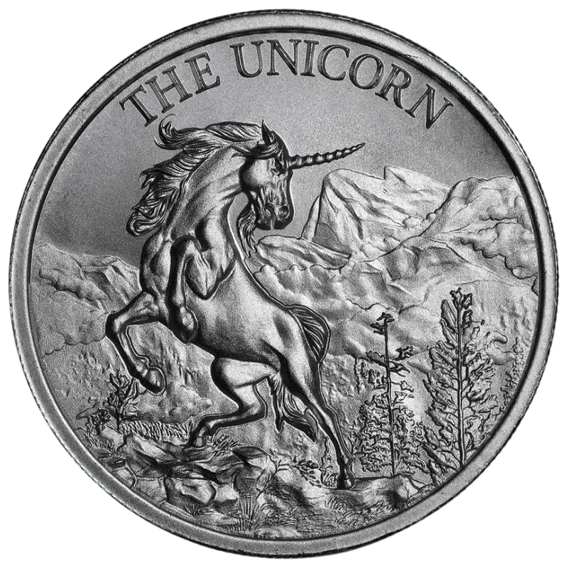 Cryptozoology - The Unicorn Silver Coin 2 Oz
