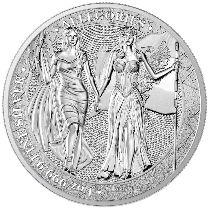 Allegories - Germania & Columbia Silver Coin 1 Oz 2019