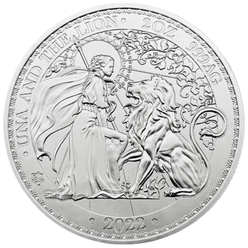 Una And The Lion Silver Coin 2 Oz 2022