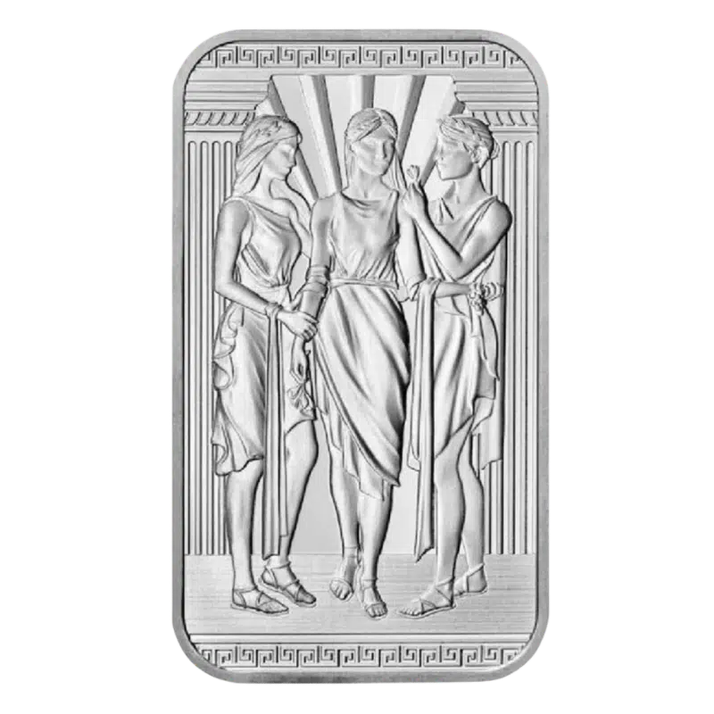 Three Graces Silver Bar 1 Oz 2022