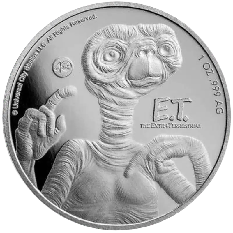 E.T - 40th Anniversary Silver Coin 1 Oz 2022