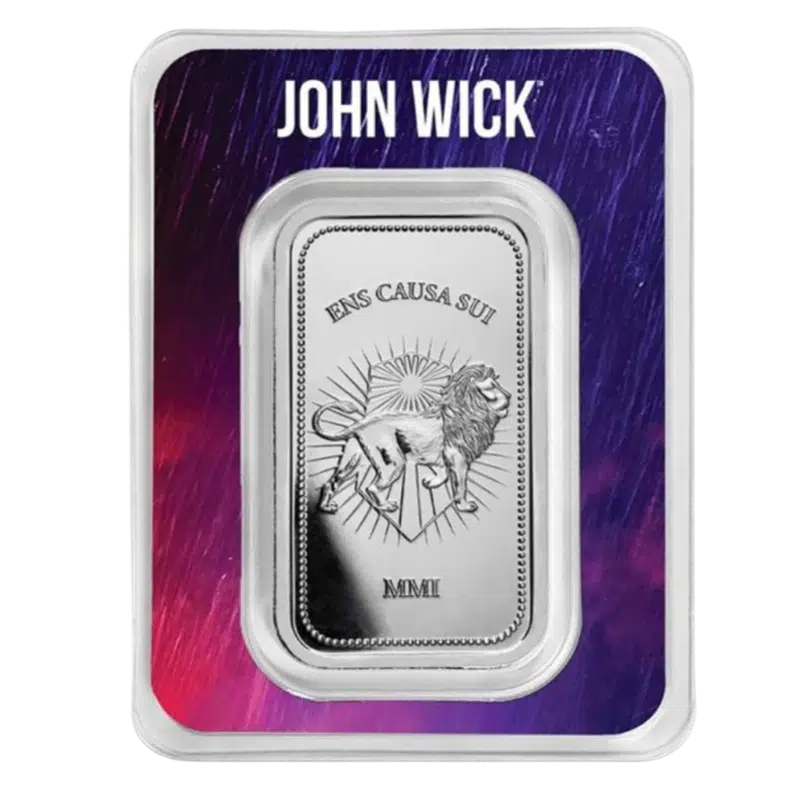 John Wick® Silver Continental Bar 1 Oz (TEP packaging)