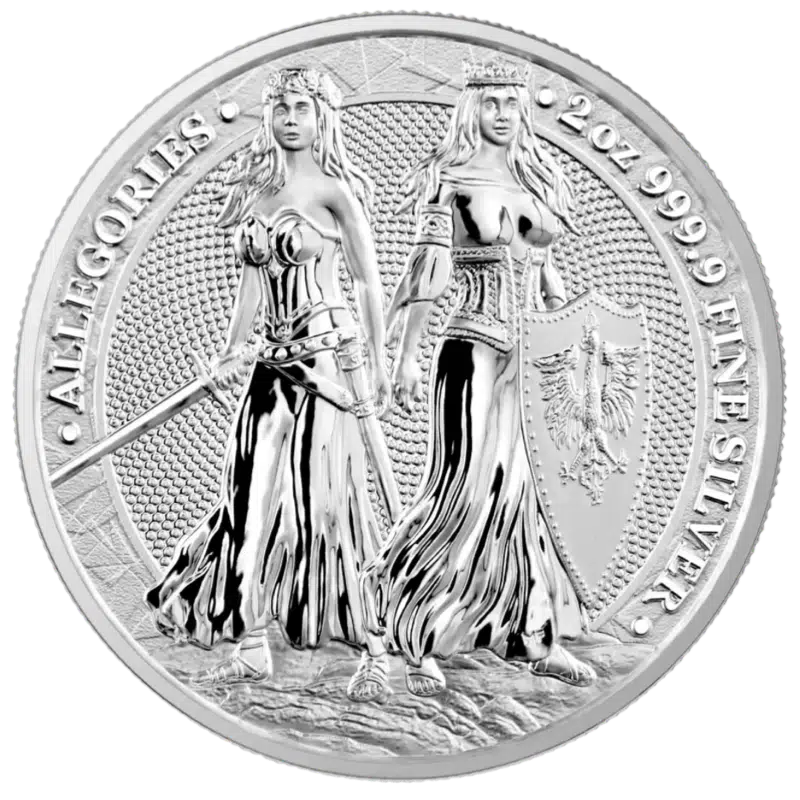 Allegories - Germania & Polonia Silver Coin 2 Oz 2022