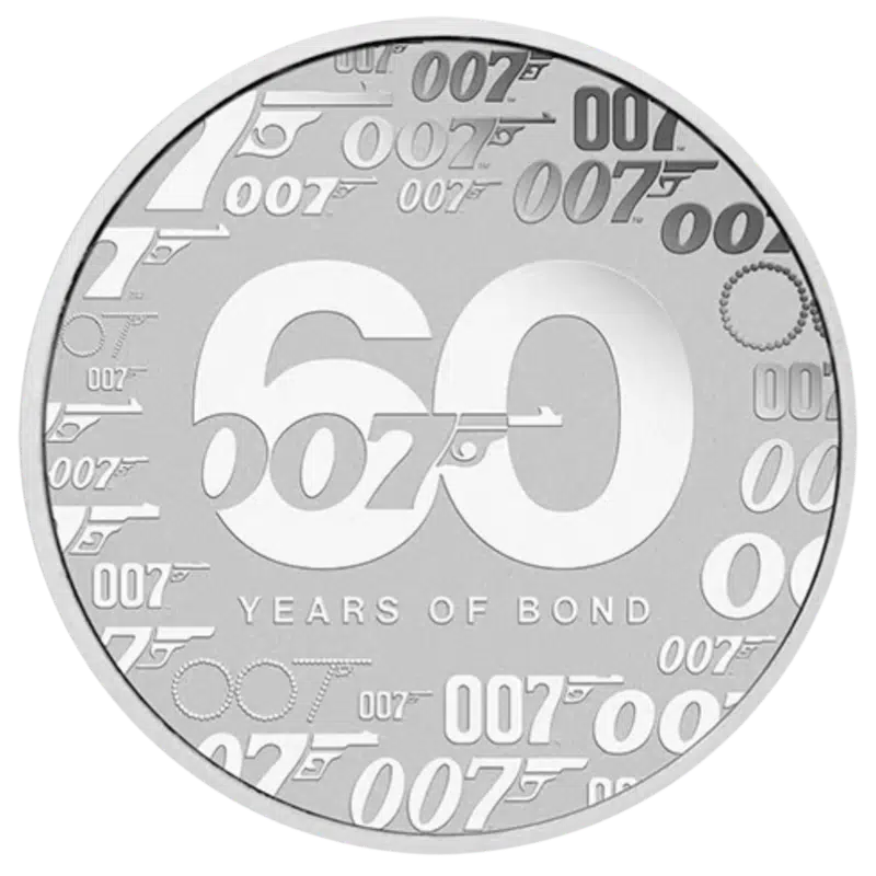 James Bond 007 - 60 Years of Bond Silver Coin 1 Oz 2022