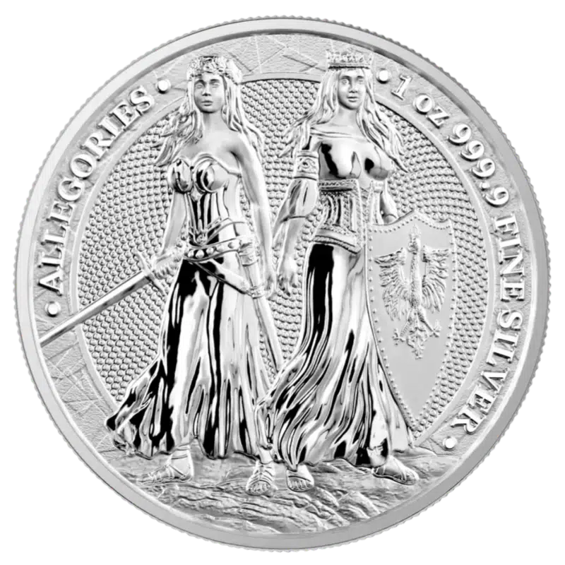 Allegories - Germania & Polonia Silver Coin 1 Oz 2022
