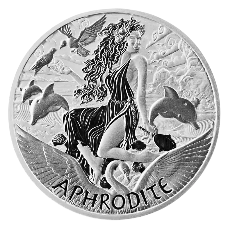‏Gods of Olympus - Aphrodite Silver Coin 1 Oz 2022