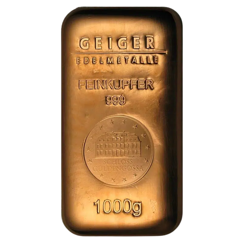 Geiger Copper Cast Bar 1 kg