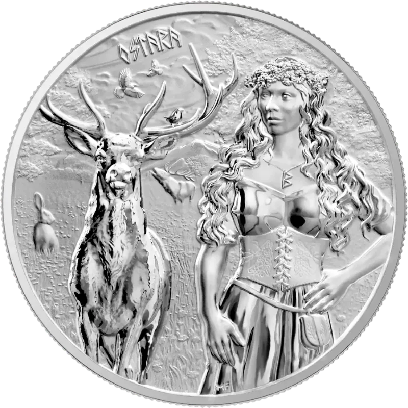Valkyries - Ostara Silver Coin 1 Oz 2023