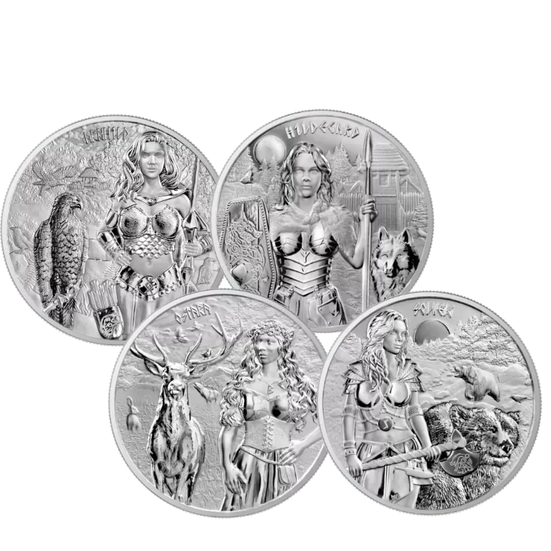 Valkyries - Silver Coin Set 4 x 1 Oz