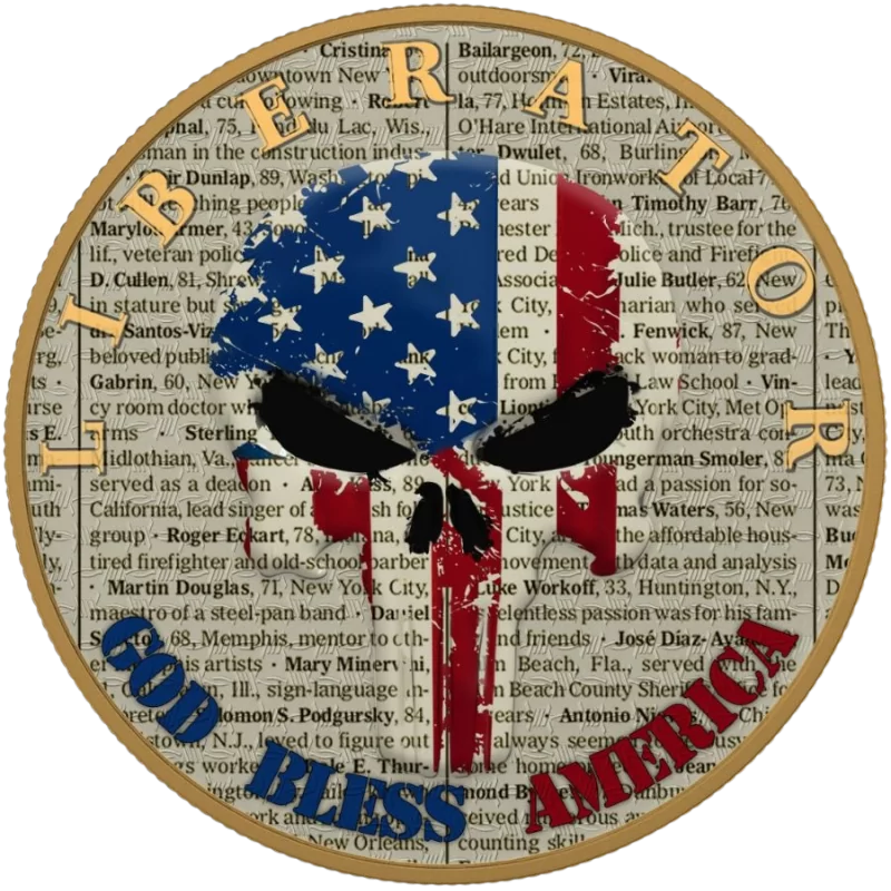 Liberator – Dark Side Soul - God Bless Silver Coin 1 Oz 2021