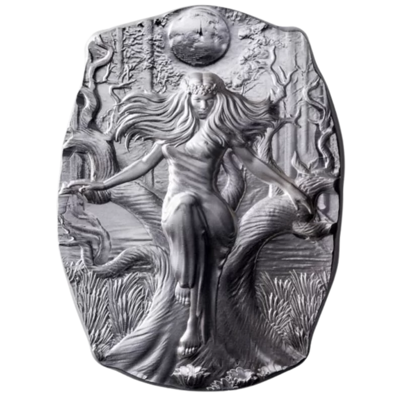 ‏Sculptural Art Collection - Goddess Mara Silver Bar 10 Oz