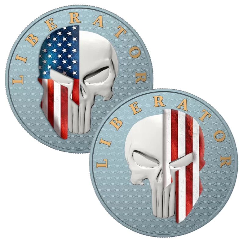 Liberator – Dark Side Soul - Strength In Unity Silver Coin Set 2 x 1 Oz 2021