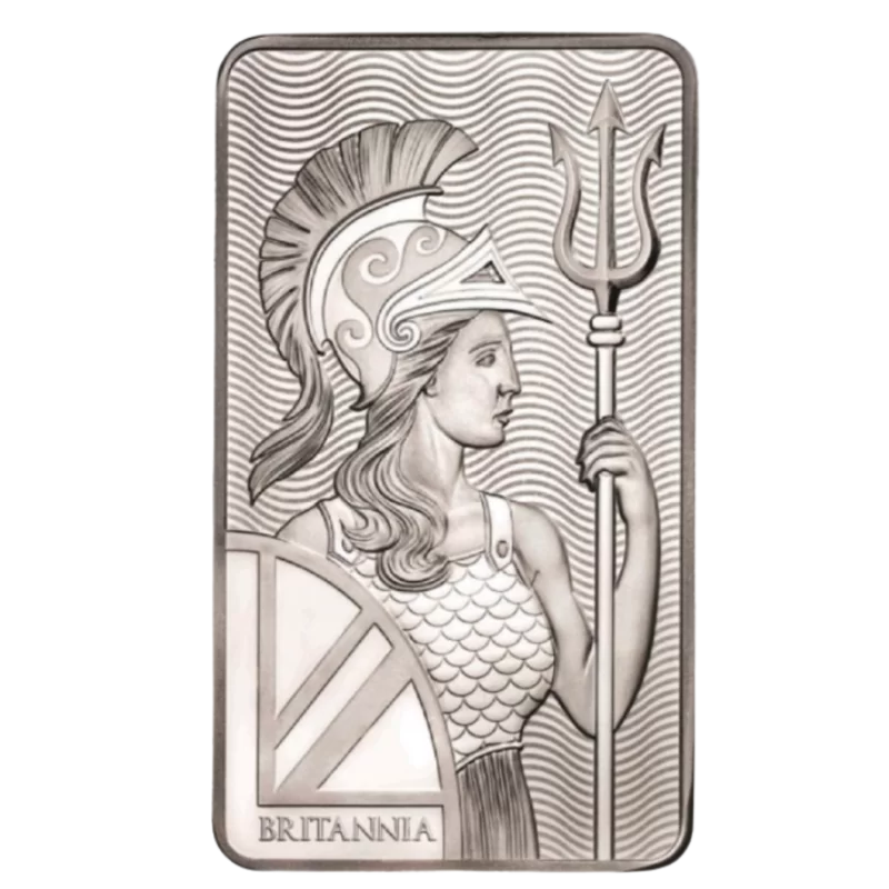 Britannia Standing Silver Bar 10 Oz