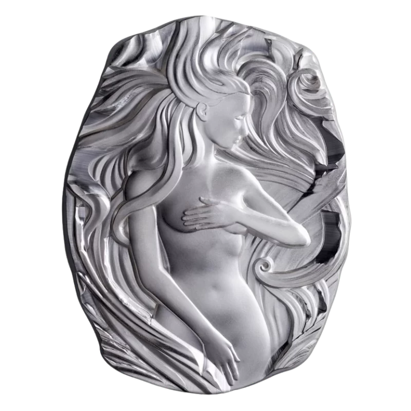 Sculptural Art Collection – Nouveau Woman Silver Bar 10 Oz 2023