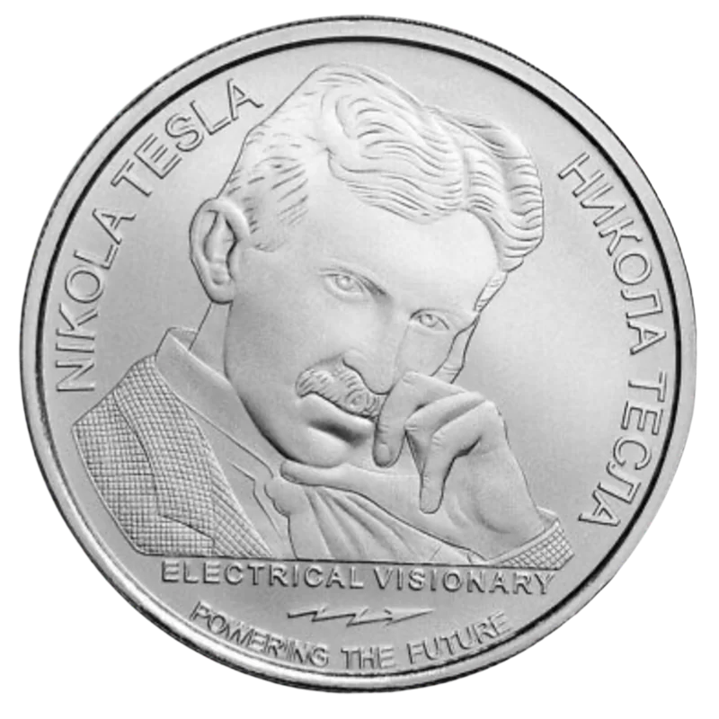 Nikola Tesla X-Ray Silver Coin 1 Oz 2020