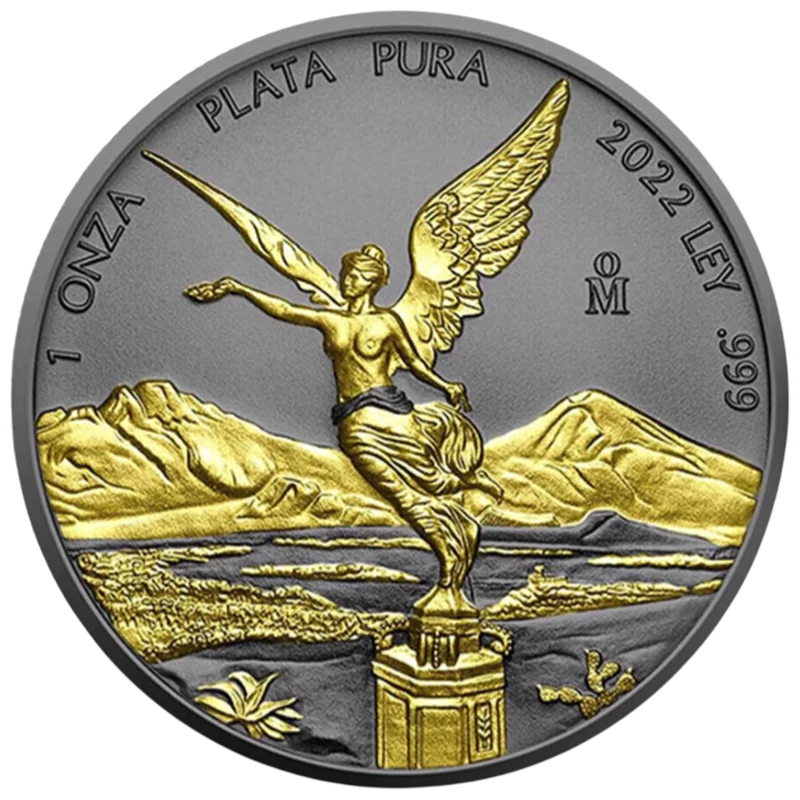 Libertad Gold Black Empire Silver Coin 1 Oz 2022