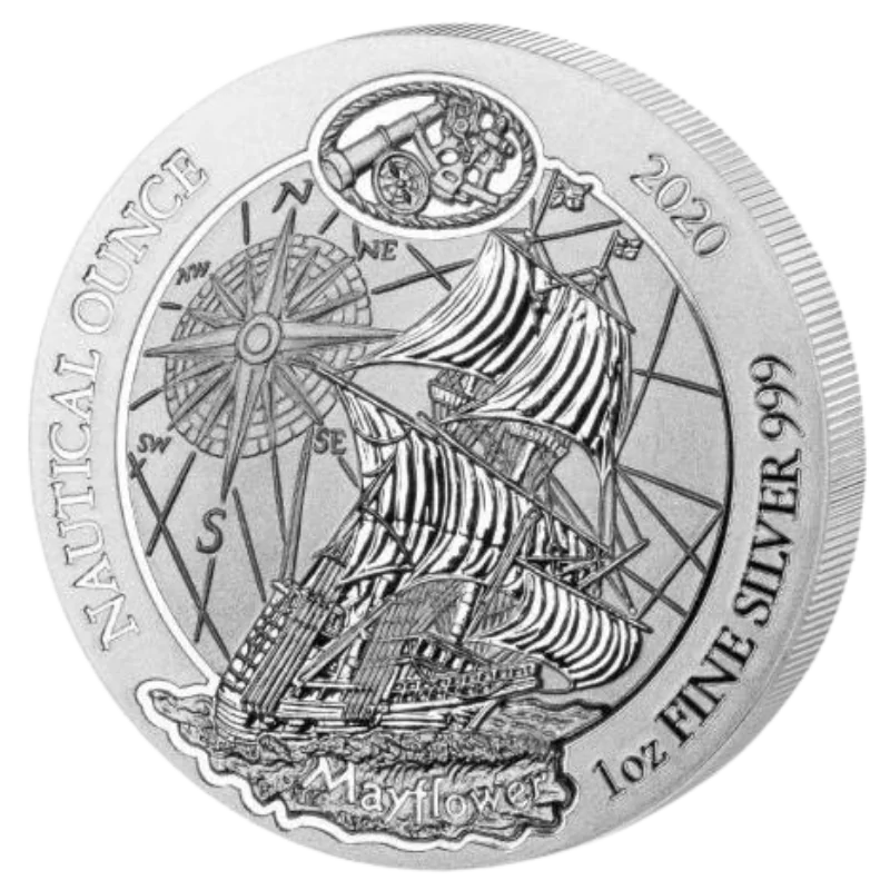 Nautical Ounce - Mayflower Silver Coin 1 Oz 2020