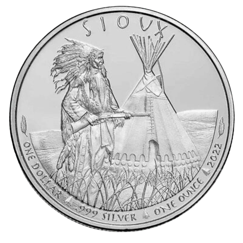 Sioux Buffalo - Indian Chief Guardian Silver Coin 1 oz 2022
