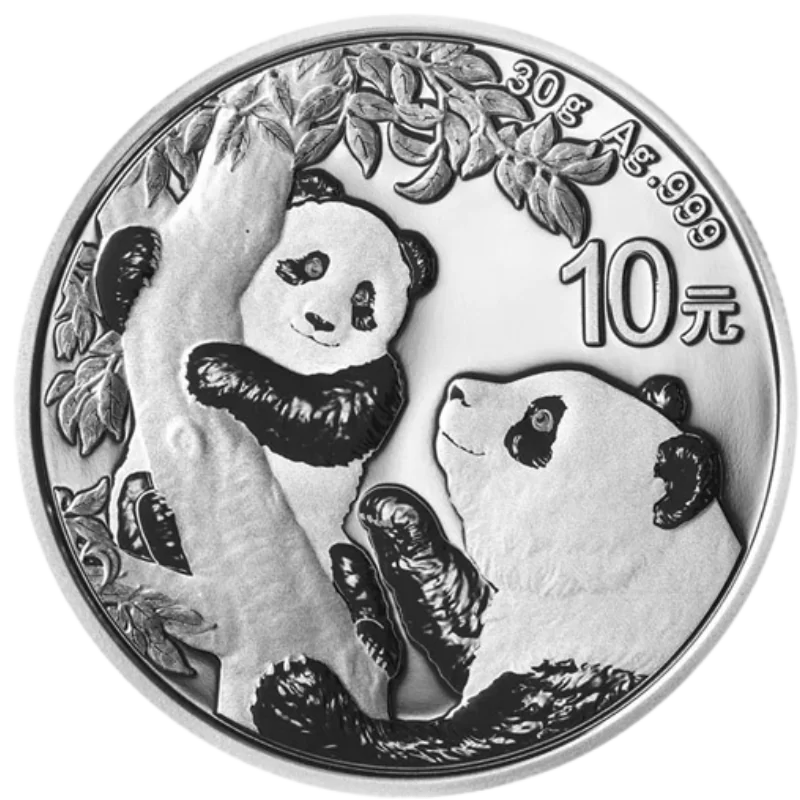 Chinese Panda Silver Coin 30 Gram 2021