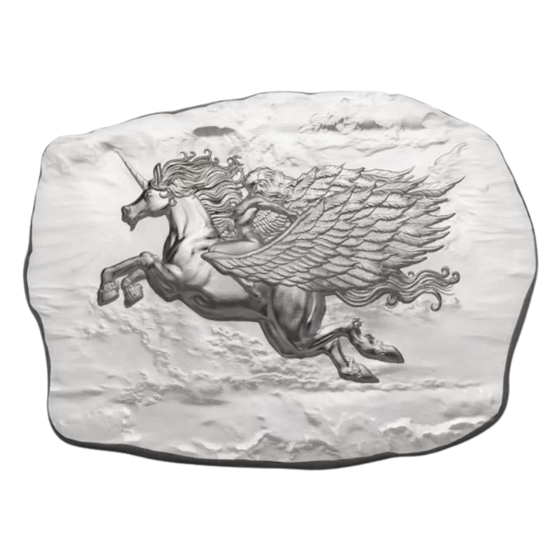Sculptural Art Collection – Winged Unicorn Silver Bar 10 Oz 2023