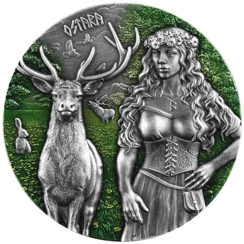 Valkyries - Ostara Silver Coin 2 Oz 2023