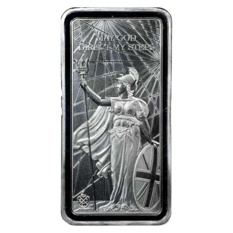 Britannia Standing Silver Bar 10 Oz 2022