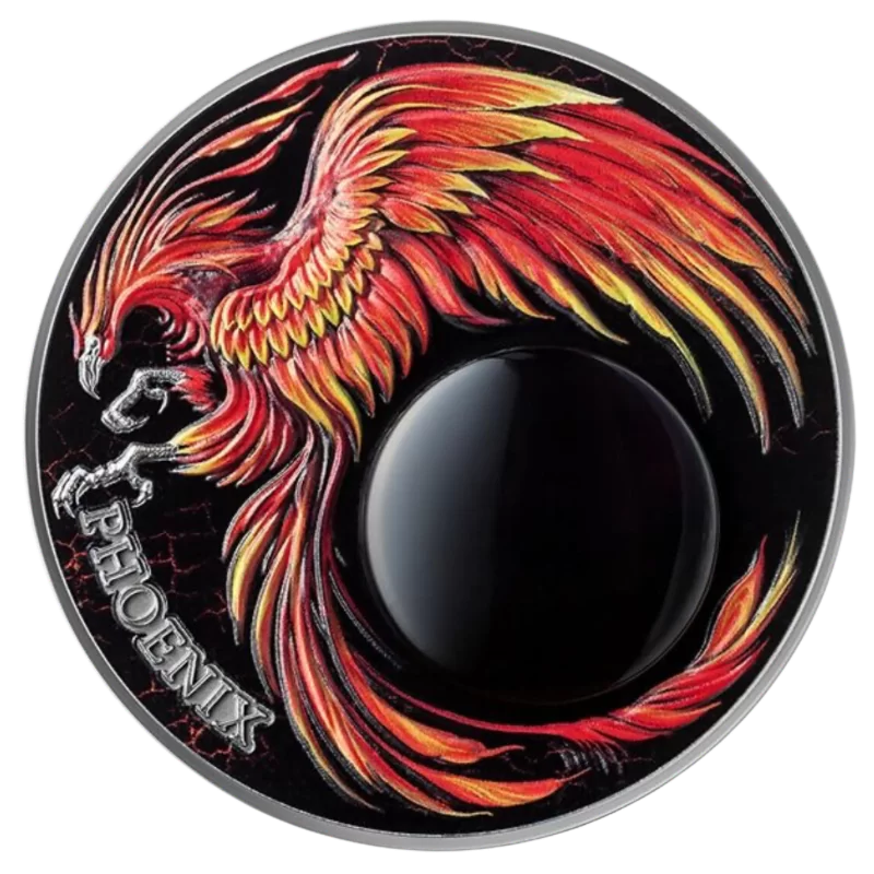 Chronicles Of Fire - Phoenix Silver Color Coin 2 Oz 2023