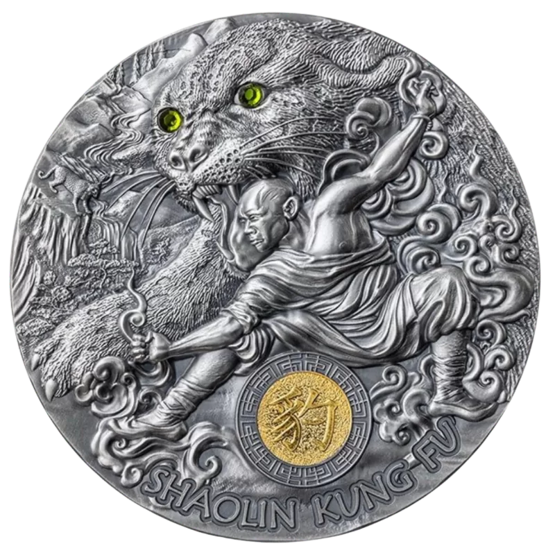 Martial Arts Styles - Shaolin Kung Fu Leopard Silver Coin 2 Oz 2023