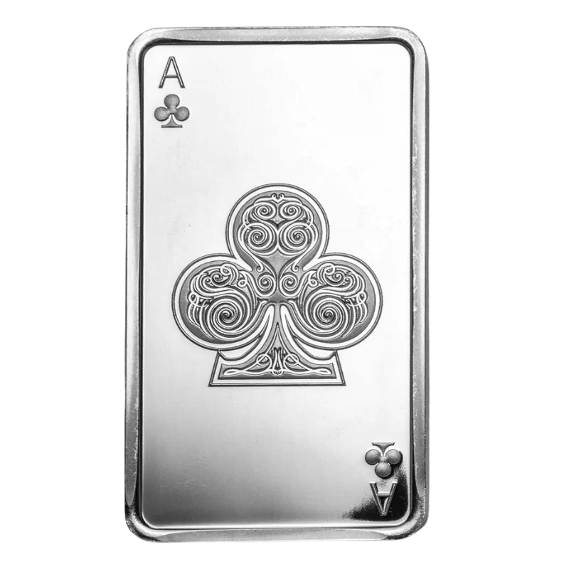 Ace Of Clubs Silver Bar 10 Oz