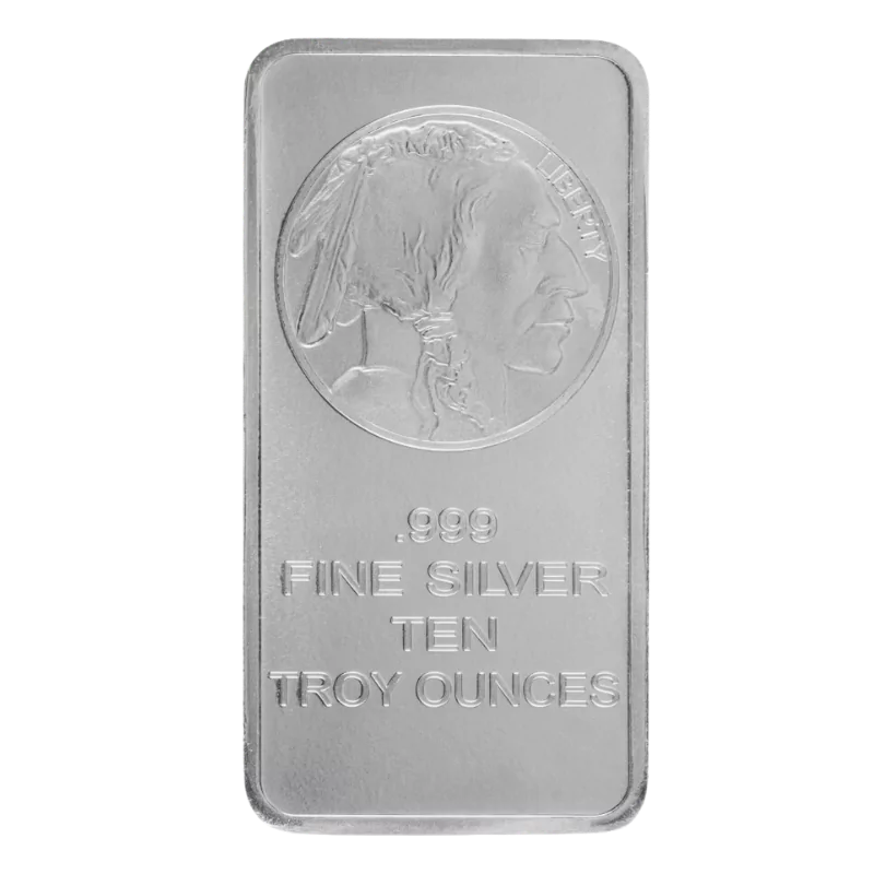American Buffalo Replica Silver Bar 10 Oz