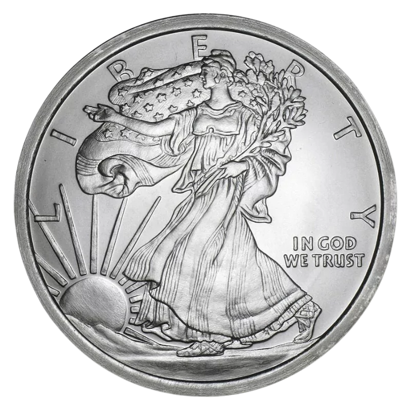 American Eagle - Walking Liberty Silver Round 5 Oz