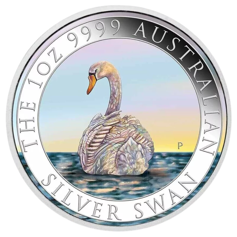 Australian Swan Silver Color Coin 1 Oz 2023