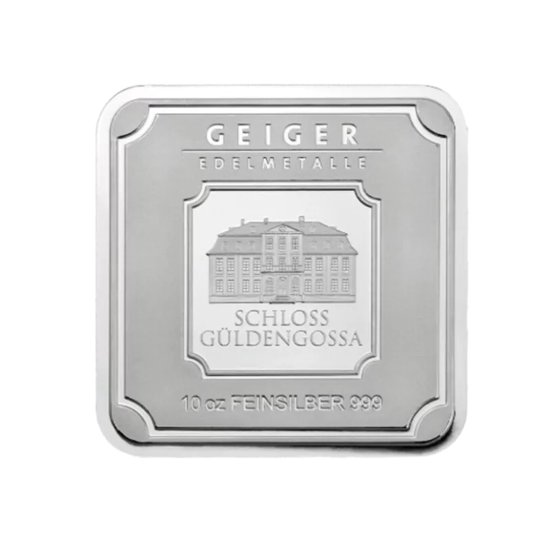 Geiger Edelmetalle Square Silver Bar 10 Oz