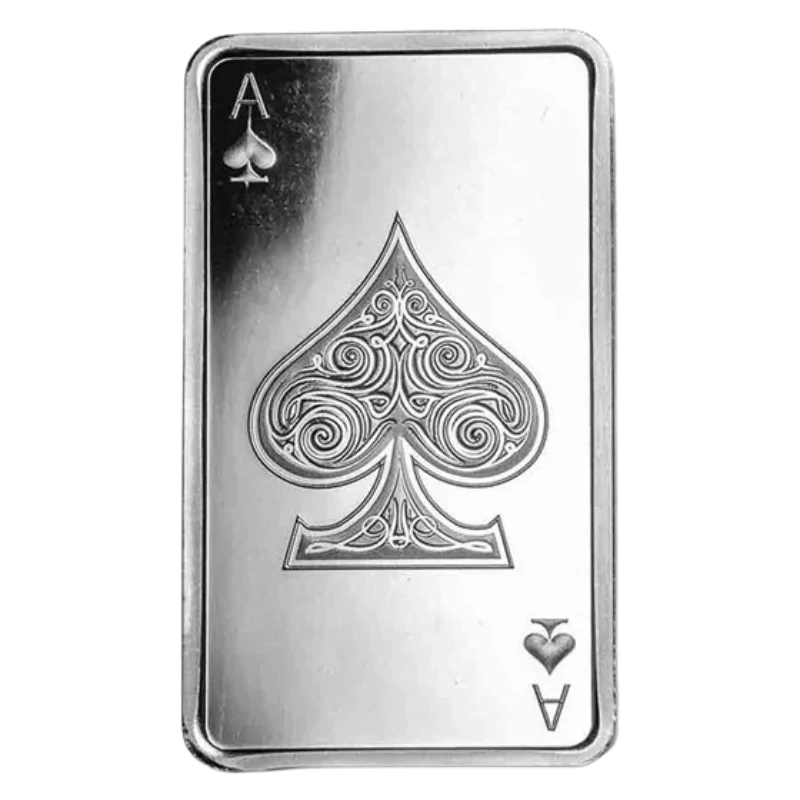 Ace Of Spades Silver Bar 10 Oz