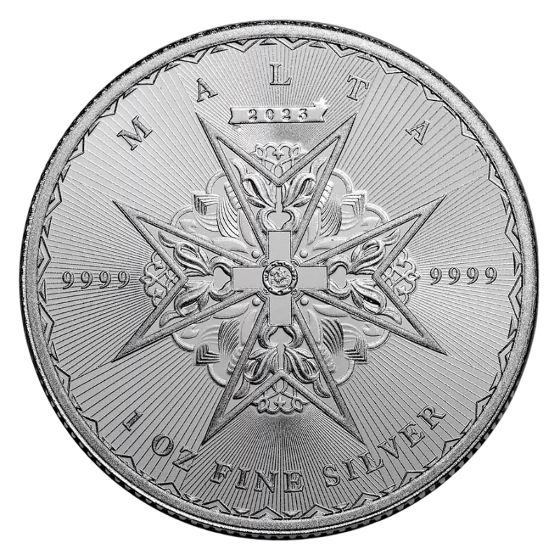 Maltese Cross Silver Coin BU 1 Oz 2024