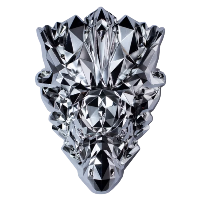 Shield Stacker – Lunar Poly - Dragon Mask Silver Stackable 2 Oz 2024