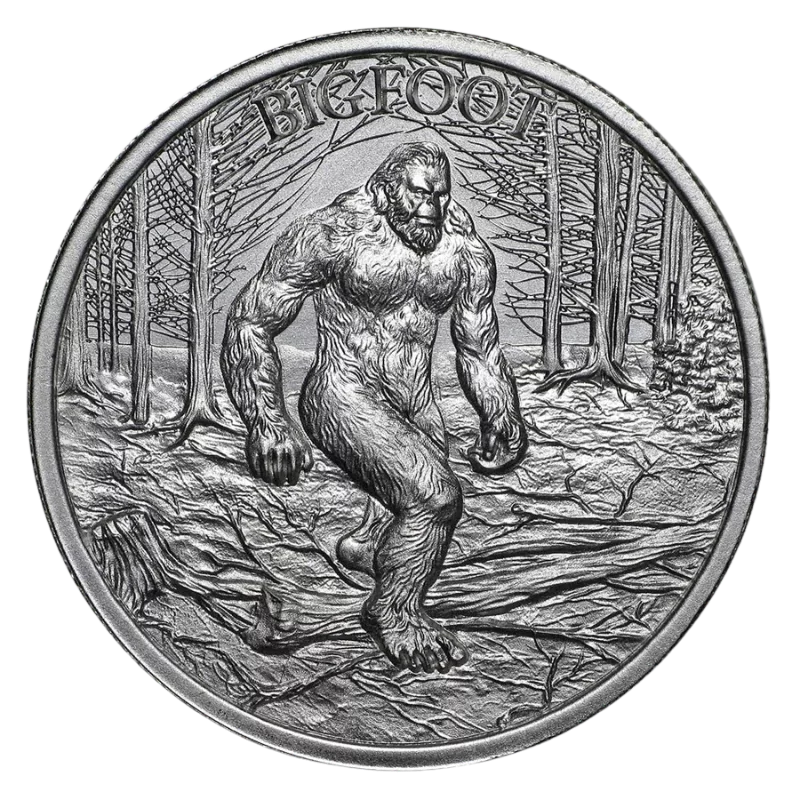 Cryptozoology - Bigfoot Silver Coin 2 Oz