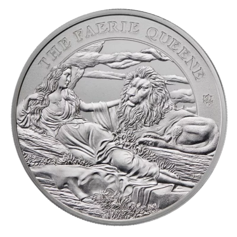 Faerie Queene - Una & The Lion Silver Coin 1 Oz 2024