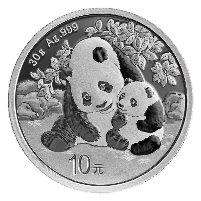 Chinese Panda Silver Coin BU 30 Gram 2024