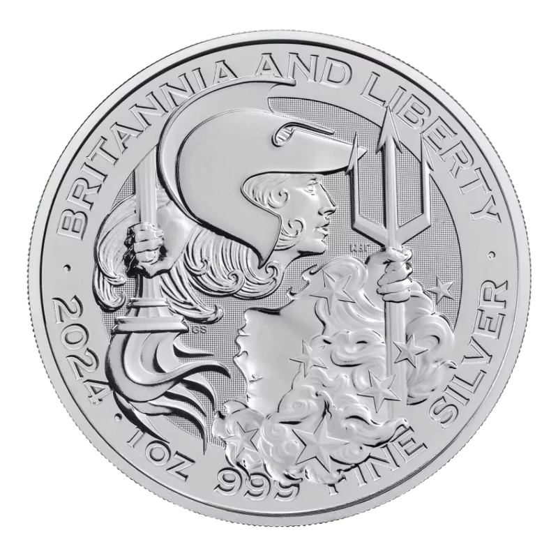 Britannia & Liberty Silver Coin 1 Oz 2024