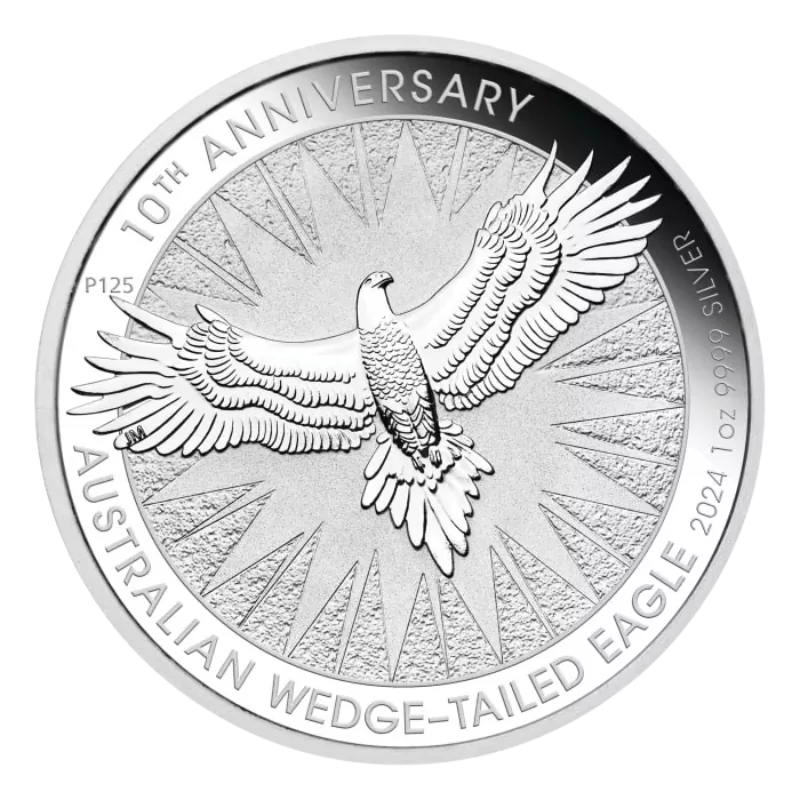 Australian Wedge – Tailed Eagle 10th Anniversary Silver Coin 1 Oz 2024